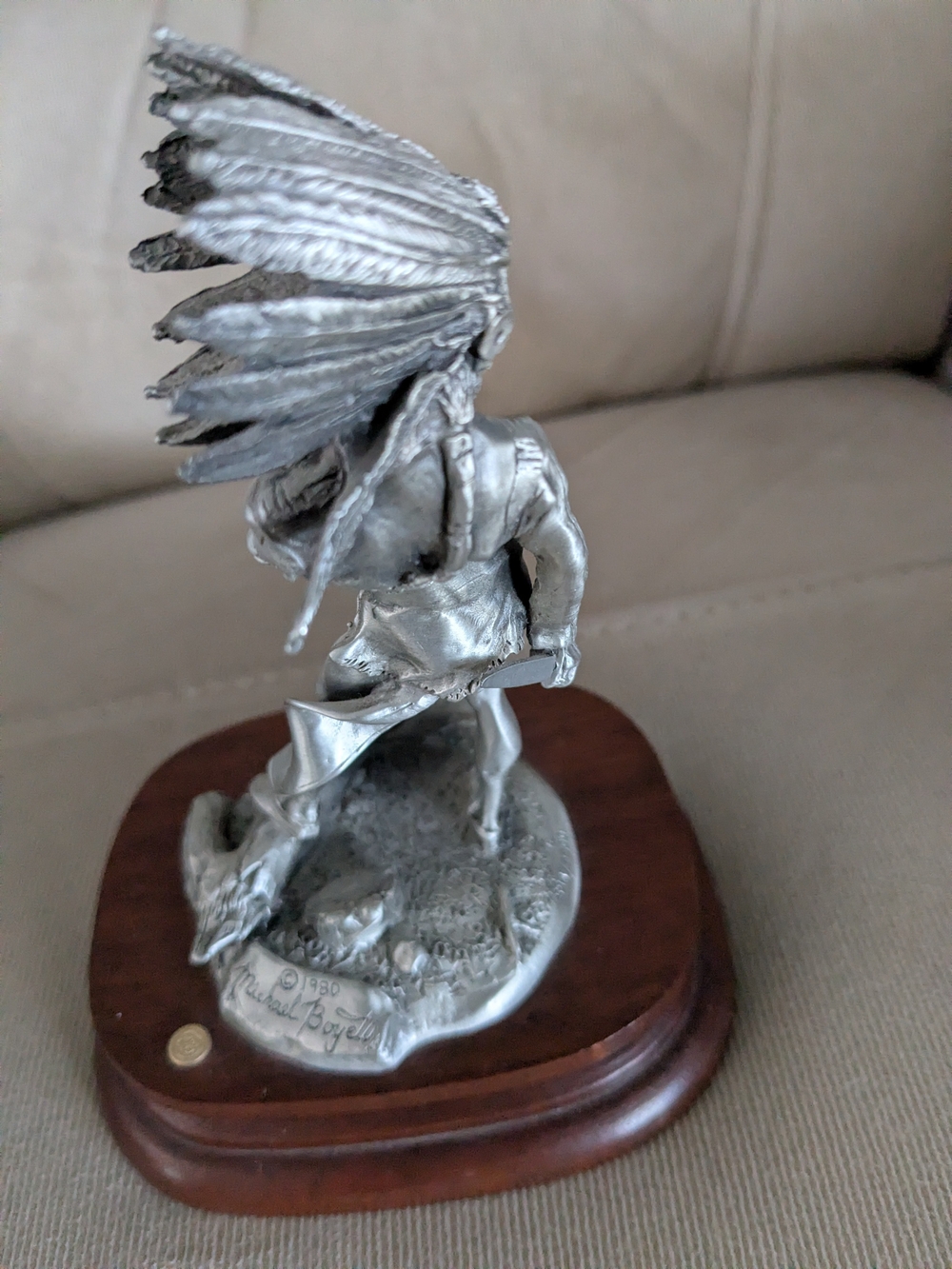 Michael Boyett Native American Warrior Sculpture "The Victor" Cheyenne